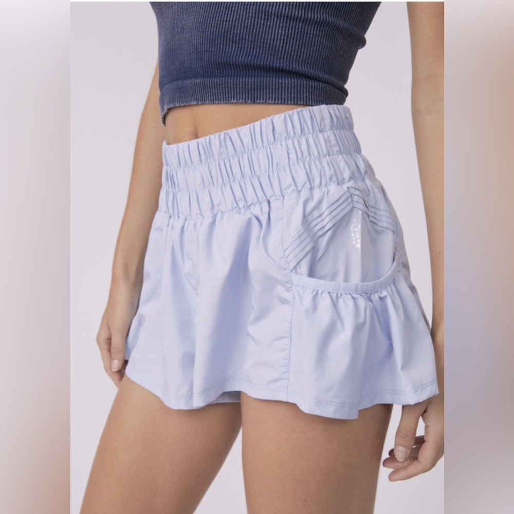 Free People Light Blue Athletic Skort Shorts